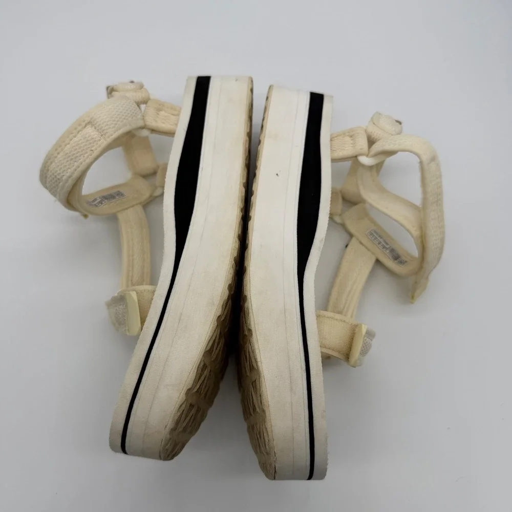Teva Midform Universal Platform Sandals Cream White 1102451 Womens 8 Sporty